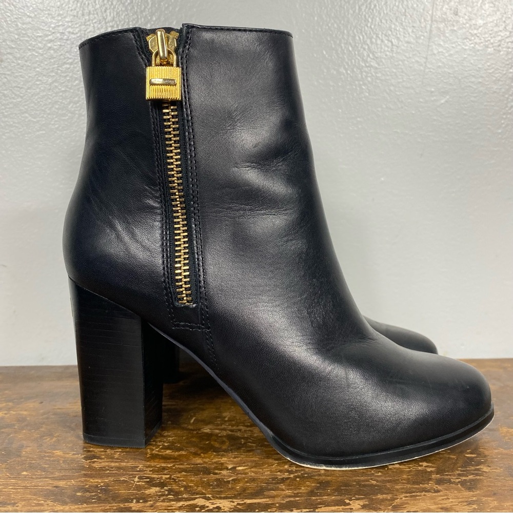 MICHAEL KORS LEATHER FRENCHIE BOOTIES sz8